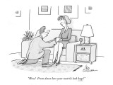 "Wow!  From down here your nostrils look huge!" - New Yorker Cartoon Premium Giclee Print by Leo Cullum