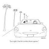 "Last night, I had the weirdest dream sequence." - New Yorker Cartoon Premium Giclee Print by Alex Gregory