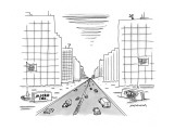 Microsoft is split into two companies: Micro, Inc. and Soft, Inc., located… - New Yorker Cartoon Premium Giclee Print by Mick Stevens