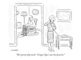 "He's pretty depressed—Ginger Spice was his favorite." - New Yorker Cartoon Premium Giclee Print by Robert Mankoff