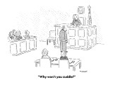 "Why won't you cuddle?" - New Yorker Cartoon Premium Giclee Print by Robert Mankoff