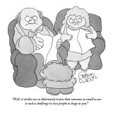 "Well, it strikes me as hilariously ironic that someone as small as me is …" - New Yorker Cartoon Premium Giclee Print by Gahan Wilson
