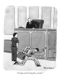 "A unique and stirring plea, counsellor." - New Yorker Cartoon Premium Giclee Print by Danny Shanahan