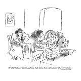"It started out with lactose, but now he's intolerant of everything." - New Yorker Cartoon Premium Giclee Print by Sidney Harris