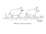 "That kid we raised is tracking us." - New Yorker Cartoon Premium Giclee Print by Peter Mueller