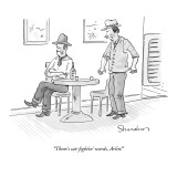 "Them's cat-fightin' words, Arlin!" - New Yorker Cartoon Premium Giclee Print by Danny Shanahan