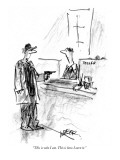 "This is who I am. This is how I earn it." - New Yorker Cartoon Premium Giclee Print by Robert Weber