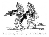 "I never cared much for apple pie, and, as for mother, the less said the b…" - New Yorker Cartoon Premium Giclee Print by Robert Weber