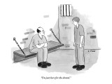 "I'm just here for the dental." - New Yorker Cartoon Premium Giclee Print by Emily Flake