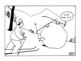 Fine.  And you?' - New Yorker Cartoon Premium Giclee Print by Bruce Eric Kaplan