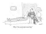 "Wow!  You need professional help." - New Yorker Cartoon Premium Giclee Print by Robert Mankoff