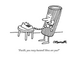 "Fusilli, you crazy bastard! How are you?" - New Yorker Cartoon Premium Giclee Print by Charles Barsotti