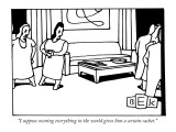 "I suppose owning everything in the world gives him a certain cachet." - New Yorker Cartoon Premium Giclee Print by Bruce Eric Kaplan