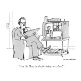 "Was the Dow to die for today, or what?" - New Yorker Cartoon Premium Giclee Print by Michael Crawford