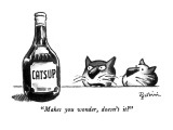 "Makes you wonder, doesn't it?" - New Yorker Cartoon Premium Giclee Print by Eldon Dedini