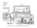 "Oh, sorry. I seem to have bellied up to the wrong bar." - New Yorker Cartoon Premium Giclee Print by Jack Ziegler