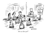"Are we there yet?" - New Yorker Cartoon Premium Giclee Print by David Sipress