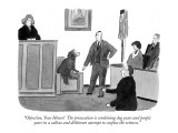 "Objection, Your Honor!  The prosecution is combining dog years and people…" - New Yorker Cartoon Premium Giclee Print by Danny Shanahan