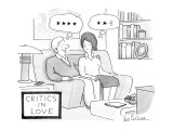 Critics In Love - New Yorker Cartoon Premium Giclee Print by Leo Cullum