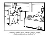 "Sometimes you just option it because your gut tells you this is a book th…" - New Yorker Cartoon Premium Giclee Print by Bruce Eric Kaplan