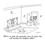 "We've set aside this particular room for those who still worship the almi…" - New Yorker Cartoon Premium Giclee Print by Michael Maslin