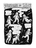 "Pubescents in Space" - New Yorker Cartoon Premium Giclee Print by Roz Chast