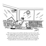 "This next one goes out to all those who have ever been in love, then beco…" - New Yorker Cartoon Premium Giclee Print by Tom Cheney
