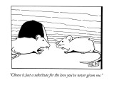 "Cheese is just a substitute for the love you've never given me." - New Yorker Cartoon Premium Giclee Print by Bruce Eric Kaplan