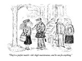 "They're a perfect match—she's high-maintenance, and he can fix anything." - New Yorker Cartoon Premium Giclee Print by Edward Koren