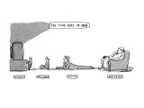 "The Four Ages Of Man" - New Yorker Cartoon Premium Giclee Print by Michael Crawford
