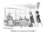"Remember, now—you're sense, I'm sensibility." - New Yorker Cartoon Premium Giclee Print by Mort Gerberg