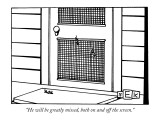 "He will be greatly missed, both on and off the screen." - New Yorker Cartoon Premium Giclee Print by Bruce Eric Kaplan