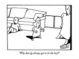"Why does he always get to be the boy?" - New Yorker Cartoon Premium Giclee Print by Bruce Eric Kaplan