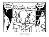 Graphic Designer - New Yorker Cartoon Premium Giclee Print by Bruce Eric Kaplan