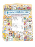 Big Book of Parent-Child Fights' - New Yorker Cartoon Premium Giclee Print by Roz Chast