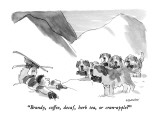 "Brandy, coffee, decaf, herb tea, or cran-apple?" - New Yorker Cartoon Premium Giclee Print by James Stevenson