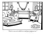 "There's a new art exhibit we could pass judgment on." - New Yorker Cartoon Premium Giclee Print by Bruce Eric Kaplan