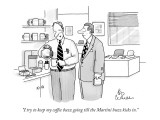 "I try to keep my coffee buzz going till the Martini buzz kicks in." - New Yorker Cartoon Premium Giclee Print by Leo Cullum