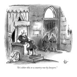"It's either this or a country run by lawyers." - New Yorker Cartoon Premium Giclee Print by Frank Cotham