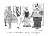 "Finally, we realized where all that anger was coming from." - New Yorker Cartoon Premium Giclee Print by Danny Shanahan