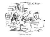 "The leftovers sound good." - New Yorker Cartoon Premium Giclee Print by Sidney Harris