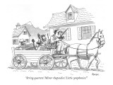 "String quartets! Minor rhapsodies! Little symphonies!" - New Yorker Cartoon Premium Giclee Print by Jack Ziegler