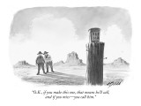 "O.K., if you make this one, that means he'll call, and if you miss—you ca… Premium Giclee Print by Harry Bliss