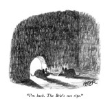 "I'm back.  The Brie's not ripe." - New Yorker Cartoon Premium Giclee Print by Robert Weber