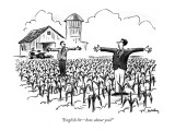 "English lit—how about you?" - New Yorker Cartoon Premium Giclee Print by Mike Twohy
