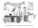 "It's a good speech—just a couple of points that need obfuscation." - New Yorker Cartoon Premium Giclee Print by Mike Twohy