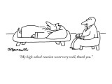 "My high-school reunion went very well, thank you." - New Yorker Cartoon Premium Giclee Print by Charles Barsotti
