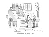"I'd invite you in, but my life's a mess." - New Yorker Cartoon Premium Giclee Print by Liza Donnelly
