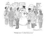 "Nobody move!  I  think I lost an eye." - New Yorker Cartoon Premium Giclee Print by Danny Shanahan