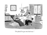 "I'm afraid I've got some bad news." - New Yorker Cartoon Premium Giclee Print by Danny Shanahan